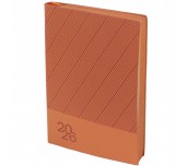 БЕЛЕЖНИК С ДАТИ FLEXY С ПРОРЕЗКА 14.5Х21 168Л ОРАНЖЕВ