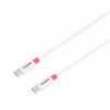 Кабел Skross, USB-C - USB-C 2.0 мъжко, 0.15 м, Бял