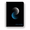 ТЕТРАДКА СПИРАЛА B&W PP EXCLUSIVE DOTS A5 80Л