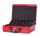 КУТИЯ-СЕЙФ С ЕВРОМОНЕТНИК 300/245/93 ЧЕРВЕН