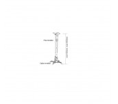 Sunne Universal Ceiling Projector Bracket, max. 20kg, extension