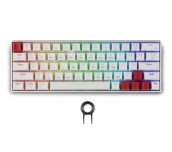 Геймърска безжична клавиатура Spartan Gear Pegasus 2 RGB White