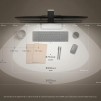 Лампа за четене за монитор BenQ CLIP ScreenBar Halo, 3 режима, Безжичен контролер