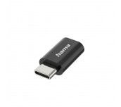 HAMA Адаптер, Micro-USB - USB-C, USB 2.0, OTG, 480 Mbit/s