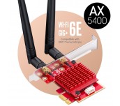 Мрежова карта Cudy WE3000S, PCIe, 3-бандов, 2.4/5~/6 GHz, 574 - 2400 Mbps