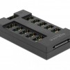 RGB хъб Delock, 10 портов ARGB LEDs, Черен