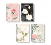 ТЕТРАДКА СПИРАЛА B&W FLORAL A5 100Л 2 ТЕМИ