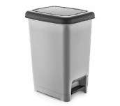 КОШ КАПАК/ПЕДАЛ ПРАВОЪГЪЛЕН DUNYA 25Л SLIM СИВ/ЧРН