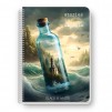 ТЕТРАДКА СПИРАЛА B&W STORY IN A BOTTLE A4 80Л МИКС