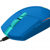 Геймърска мишка Logitech G102 LightSync, RGB, Оптична, Жична, USB, Син