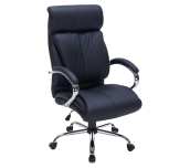 ДИРЕКТОРСКИ СТОЛ ALEXANDER ЕСТЕСТВЕНА КОЖА ЧЕРЕН