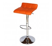 БАР СТОЛ CALIPSO 5 ЕКО КОЖА ОРАНЖЕВ