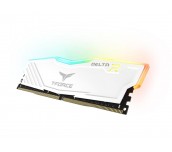 Памет Team Group T-Force Delta RGB White DDR4 - 16GB (2x8GB) 3200MHz CL16-18-18-38 1.35V