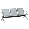 ПОСЕТИТЕЛСКА ПЕЙКА С 3 МЕСТА CR-1030-3 - СРЕБЪРНА