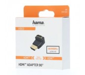 Адаптер HAMA 205164, HDMI мъжко - HDMI женско, на 90°, Черен