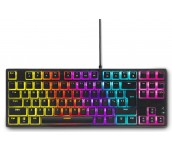 Геймърска механична клавиатура Spartan Gear Lochos 2 RGB TKL, Черна