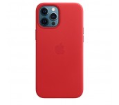 Apple iPhone 12 Pro Max Leather Case with MagSafe - (PRODUCT)RED