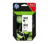 HP 302 2-pack Black/Tri-color Original Ink Cartridges