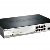 D-Link 10-port 10/100/1000 Gigabit PoE Smart Switch including 2 SFP