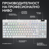 Геймърска механична клавиатура Logitech G Pro X TKL White - Tactile
