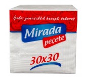 САЛФЕТКИ MIRADA 30Х30 БЕЛИ 100БР.