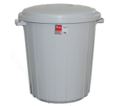 КОШ С КАПАК 25Л СИВ