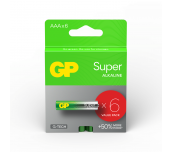 Алкална батерия GP SUPER LR03 AAA / 4+2 бр. в опаковка 1.5V GP-BA-24A21-SBV6