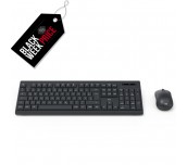 КОМПЛЕКТ КЛАВИАТУРА И МИШКА БЕЗЖИЧНИ HAMA WKM-100 ЧЕРЕН