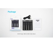 Зарядно у-во XTAR MC4S, USB Type-C, Universal Charger, LiIon & NIMH, 18650, CR123, AA, AAA