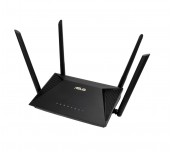 Asus Wireless Router,RT-AX1800U, AX1800, Dual-Band, Dual-Core 1.3GHz CPU, 128MB/256MB, Gigabit, Instant Guard, Traditional QoS, VPN server/client, IPTV, OFDMA, Beamforming, AiMesh,Black