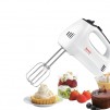 Tefal HT310138, Hand Mixer, 300W, 5 Speeds + turbo,  2 Beaters, 2 Dough hooks, white/dark grey