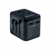 Verbatim UTA-01 Universal Travel Adapter with 2 x USB-A ports