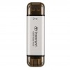 Transcend 2TB, External SSD, ESD310S, USB 10Gbps, Type C/A, Silver