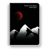 ТЕТРАДКА СПИРАЛА B&W MOONLIGHT B5 80Л 2 ТЕМИ