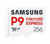 Samsung 256GB micro SD Card P9 Express UHS-I Read 65K IOPS, UHS-I 2K IOPS - Write 52K IOPS, UHS-I 2K IOPS Class 10 U3 V30 A1