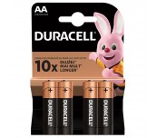 Алкална батерия DURACELL BASIC LR6 /4 бр. в блистер/ 1.5V
