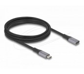 Delock Удължителен кабел USB-C, 40 Gbps, PD 240W, 1 м, сив