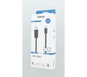Кабел HAMA USB-C мъжко-USB- A  3.2 Gen.1 мъжко , 5Gbit/s, 1.5 м., Черен