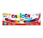 ФЛУМАСТЕРИ CARIOCA JOY СУПЕРИЗМИВАЕМИ 48 ЦВЯТА 52 СМ.