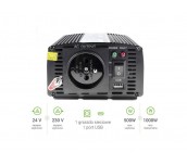 Инвертор GREEN CELL 24V/500W