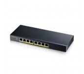Суич ZYXEL GS1900-8HP-V3, 8 портов смарт управляем, PoE, Gigabit