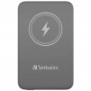 Verbatim MCP-10GY Power Pack 10000 mAh with UBS-C PD 20W / Magnetic Wireless Charging 15W Grey
