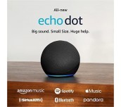 Преносима смарт тонколона Amazon Echo Dot 5, Гласов асистент, Alexa, Черна