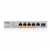 Суич ZyXEL XMG-105HP  5 портов 2,5Gb + 1xSFP+, 4 порта 70W PoE++, неуправляем