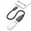 АДАПТЕР OTG HAMA USB-C М/ USB-A Ж 15СМ ЧРН