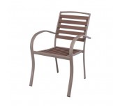 ГРАДИНСКИ СТОЛ LARISA ПЯСЪЧНО БЕЖОВ + ОРЕХ