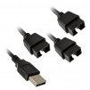 USB ХЪБ LIAN LI PW-U2TPAB USB 2.0 1-КЪМ-3 HUB ЧРН