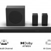 Hisense AX5140Q,  5.1.4Ch Sound Bar with Wireless Subwoofer, 600W, Dolby Atmos, Bluetooth 5.3, 4K HDMI Pass Through, DTS:X, HDMI/AUX/ARC/Optical/USB, 7 EQ Modes, Black