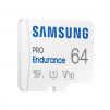 Карта памет Samsung PRO Endurance, microSDHC, UHS-I, 64GB, Адаптер