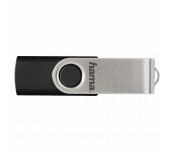 USB памет HAMA Rotate, 64GB, 10 MB/s, Черен